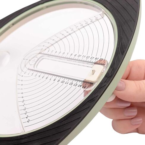 Vaessen Creative Circle Cutter, Paper, Cardstock, Photos, Foam Rubber, Cardboard, 2.5 15 cm, Mint Green in Saudi Arabia