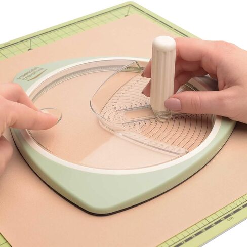 Vaessen Creative Circle Cutter, Paper, Cardstock, Photos, Foam Rubber, Cardboard, 2.5 15 cm, Mint Green in Saudi Arabia