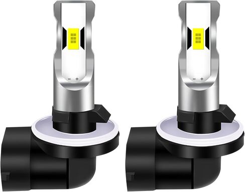 881 مصابيح ضباب LED 6000K أبيض بارد، 4000LM 300% أكثر سطوعًا، 889 898 886 896 894 مصابيح ضباب LED بديلة للسيارات والشاحنات وغير القطبية، التوصيل والتشغيل، حزمة من 2 in Kuwait