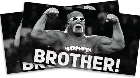 Brother! RIP H Hogan Magnet - 2 Pack Magnets - Wrestling Mania Wrestlefest Fan Superstar Remembrance Real American - 5 Inches for Car Truck Waterbottle Laptop Locker Decor - EPLM0131 in Saudi Arabia