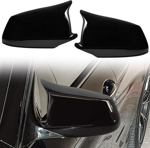 أغطية غطاء مرآة جانبية زوج TOPUS لسيارات BMW 5 Series F10 F11 F18 528i 530i 535i 550i 2011-2013 Ox Horn Style Car External عكس مرآة الرؤية الخلفية الإسكان 51167216369 51167216370 ألياف الكربون in Kuwait