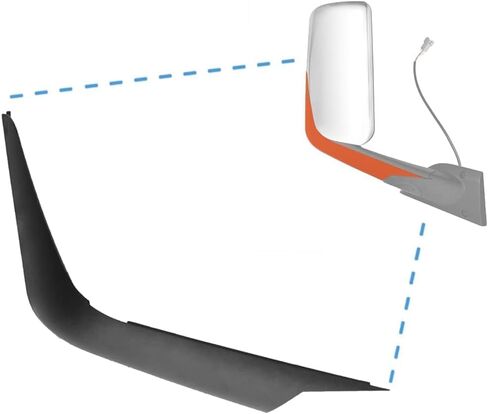 Door Mirror Arm Cover for Freightliner Cascadia 2018-2024 New Cascadia Semi Trucks Accessories Passenger Side (Right Side) Black 2278606508, 2278606509 in Saudi Arabia