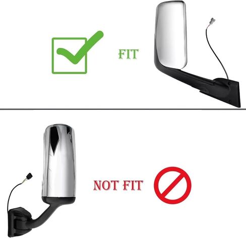 Door Mirror Arm Cover for Freightliner Cascadia 2018-2024 New Cascadia Semi Trucks Accessories Passenger Side (Right Side) Black 2278606508, 2278606509 in Saudi Arabia