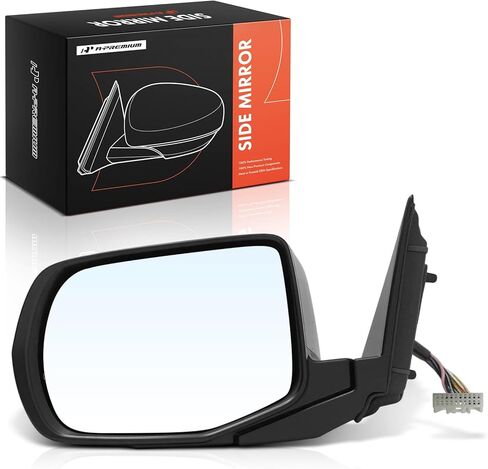 A-Premium Driver Side Power Door Mirror - Compatible with Acura MDX 2017-2020, RDX 2019-2025 - Heated Manual Folding Black Outside Rear View Mirror w/Turn Signal Light in Kuwait