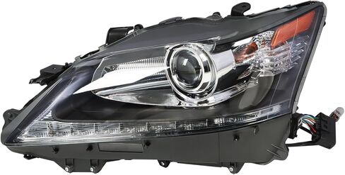 مصباح أمامي لجهاز العرض الجانبي للسائق من Nakkaa مع AFS متوافق مع GS350/GS450h 2013-2015 زينون للمصابيح الأمامية 8118530F80 LX2502161 in Kuwait