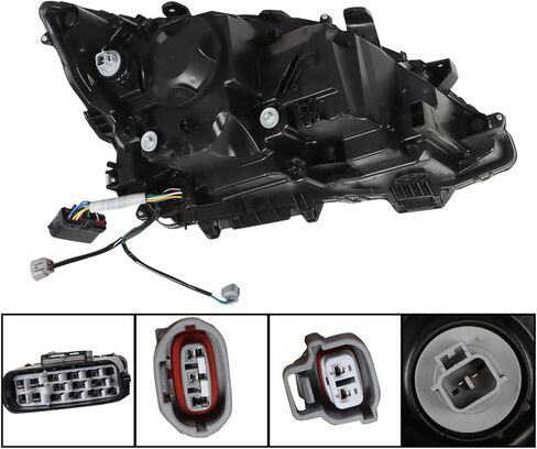 مصباح أمامي لجهاز العرض الجانبي للسائق من Nakkaa مع AFS متوافق مع GS350/GS450h 2013-2015 زينون للمصابيح الأمامية 8118530F80 LX2502161 in Kuwait