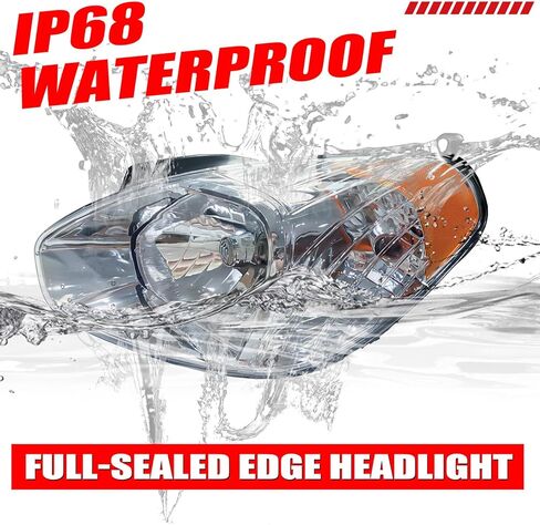 Pair Headlight Assembly Compatible with 2007-2011 Hyundai Accent with Bulbs Driver Left and Right Passenger Side in Saudi Arabia