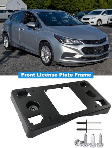 Front Bumper License Tag Plate Frame Bracket Holder Compatible with 2016 2017 2018 Chevrolet Cruze (Not Fit 2016 Chevrolet Cruze Limited) License Plate Bracket Holder Replace # 23440699 GM1068180 in Saudi Arabia