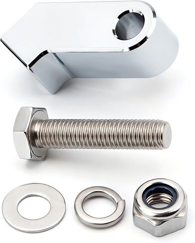 Adjustable Motorcyclel Headlight Lamp Mount Bracket Motorbike Head Light Mounting Block for Harley Sportster Touring Chopper Cafe Racer (Chrome) in Saudi Arabia