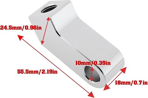 Adjustable Motorcyclel Headlight Lamp Mount Bracket Motorbike Head Light Mounting Block for Harley Sportster Touring Chopper Cafe Racer (Chrome) in Saudi Arabia
