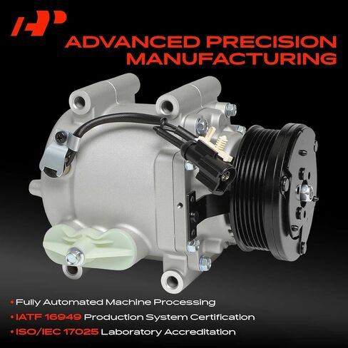 A-Premium Air Conditioner AC Compressor with Clutch Compatible with Ford Thunderbird 2002-2005, Jaguar S-Type 2000-2008, Lincoln LS 2000-2006 in Kuwait