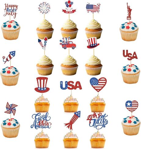 36 pcs 2026 Graduation Cake Toppers, Glitter Cupcakes Grad Cap Diploma Congrats Grad for Class of 2026 Graduation Party Decorations (Black&Gold, Black&Red, Black&Blue) in Kuwait