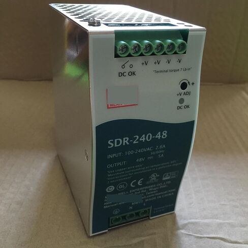1pcs SDR-240 Series SDR-240-24 SDR-240-48 240W Single Output Industrial DIN Rail Model with PFC Power Supply(SDR-240-24) in Saudi Arabia