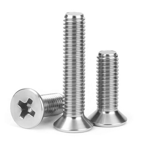 #6-32 x 1/4'' (50 Pack) Flat Head Machine Screws Phillips Drive Machine Screws, 304 Stainless Steel 18-8, Bright Finish, Fully Threaded,for Furniture Repairs and 3D Printer in Saudi Arabia