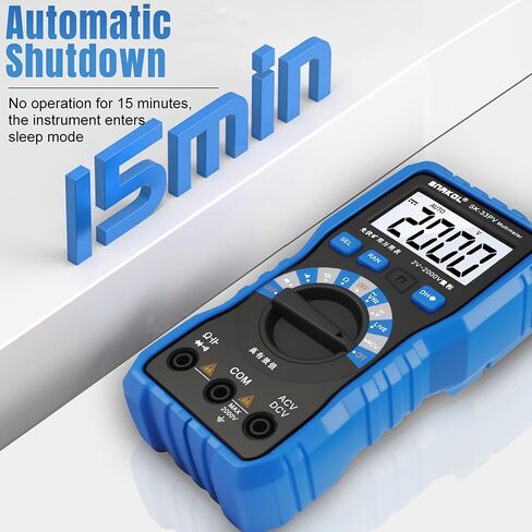 Digital Multimeter Tester, 2000V Volt Meter TRMS, High Voltage Meter for AC DC Voltage&Current, Resistance, Continuity, Diode, Frequency Test with NCV, Backlit LCD Display, Data Hold, Auto-Ranging in Saudi Arabia