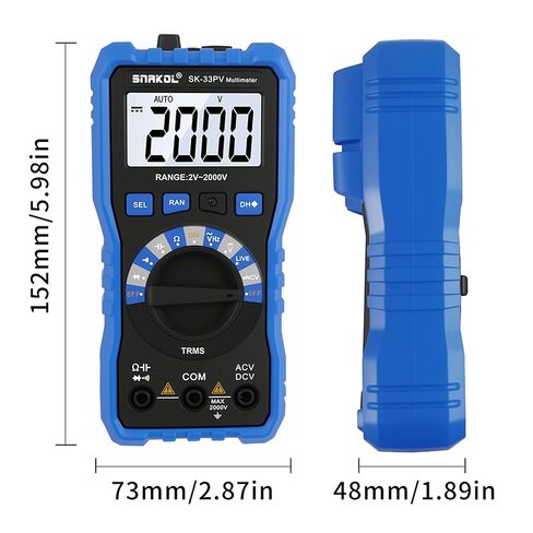 Digital Multimeter Tester, 2000V Volt Meter TRMS, High Voltage Meter for AC DC Voltage&Current, Resistance, Continuity, Diode, Frequency Test with NCV, Backlit LCD Display, Data Hold, Auto-Ranging in Saudi Arabia