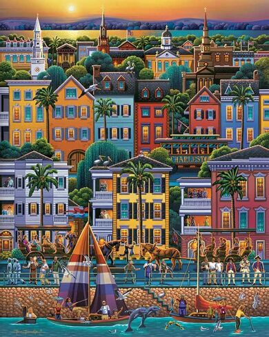 Dowdle Jigsaw Puzzle - Charleston - 1000 Piece in Kuwait