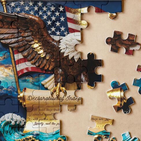 American Flag Eagle Puzzles for Adults 1000 Pieces. United States Patriotic Faith Country Jigsaw Puzzles. Challenging USA,Unique,Vintage,Bird,Art Puzzles in Saudi Arabia