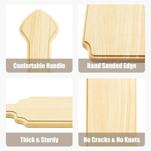 15 Inch Unfinished Wooden Paddle, Solid Pine Wood Greek Fraternity & Sorority Paddle, Smooth Blank Paddle Ideal for DIY Crafts, Painting, Arts, Home Decoration and Personalized Gifts in Saudi Arabia