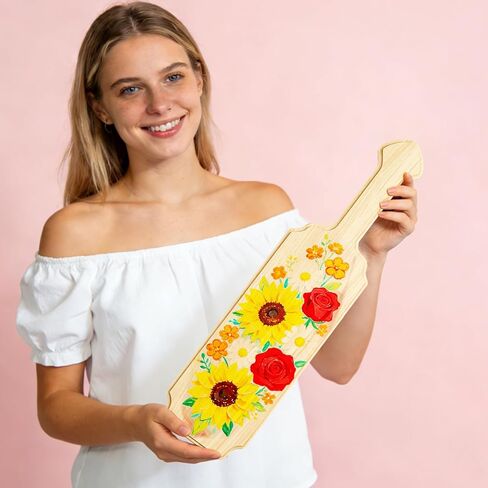15 Inch Unfinished Wooden Paddle, Solid Pine Wood Greek Fraternity & Sorority Paddle, Smooth Blank Paddle Ideal for DIY Crafts, Painting, Arts, Home Decoration and Personalized Gifts in Saudi Arabia