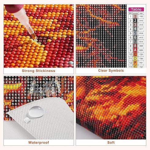MXJSUA DIY 5D Diamond Painting Kits for Adults, American Flag Firefighters Diamond Art Painting Full Drill Crystal Rhinestone Embroidery Craft Kits for Home Wall Decor Gifts, 12x12inch in Kuwait