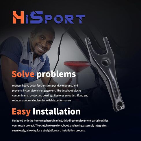 HiSport Clutch Release Fork & Boot & Springs - Compatible with Subaru BRZ 2013-2017 Impreza 1998-2017 Legacy 1997-2017 Outback 2000-2017 Baja 2003-2006 - Replacement for 30534AA001 in Kuwait