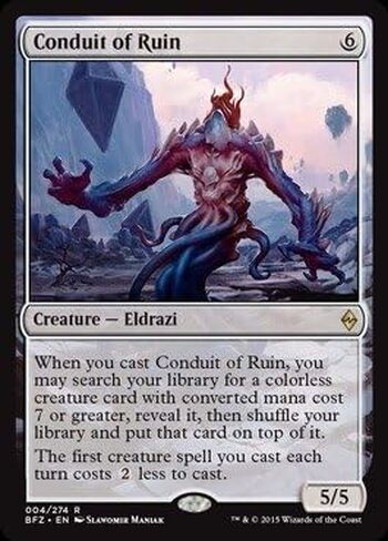 Magic The Gathering - Conduit of Ruin (004/274) - Battle for Zendikar in Kuwait