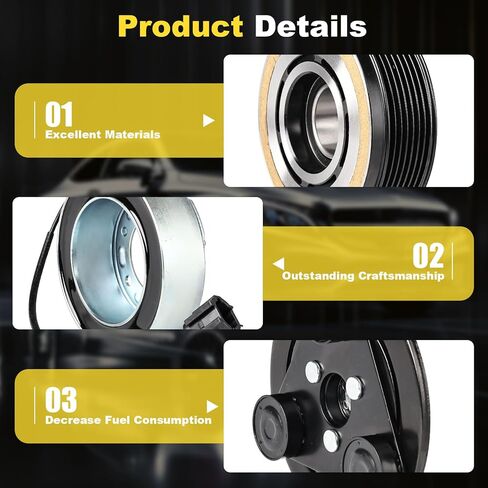 CO10865JC 92600EA200 AC Compressor Clutch Kit Compatible with 2005-2012 Nissan Pathfinder, 2012-2021 NV1500 NV2500, 2012-2020 NV3500, 4.0L in Saudi Arabia