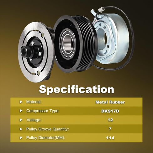 CO10865JC 92600EA200 AC Compressor Clutch Kit Compatible with 2005-2012 Nissan Pathfinder, 2012-2021 NV1500 NV2500, 2012-2020 NV3500, 4.0L in Saudi Arabia