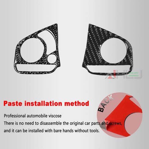 AJHLJ® 2Pcs Carbon Fiber Steering Wheel Button Switch Panel Trim Cover Car Decoration Accessories For Honda Civic 10th FC/FK 2016~2021 in Saudi Arabia