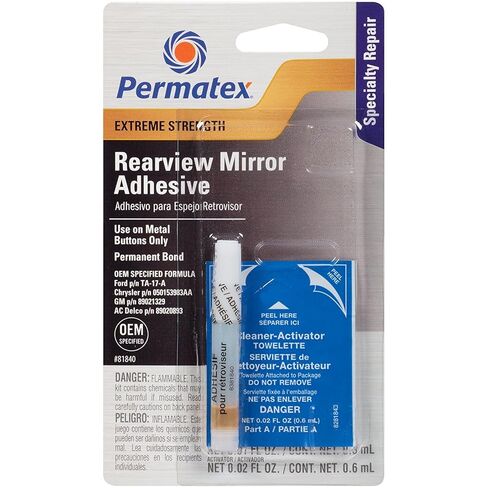Permatex 81840 Extreme Rearview Mirror Profressional Strength Adhesive Kit (2 Pack) in Kuwait
