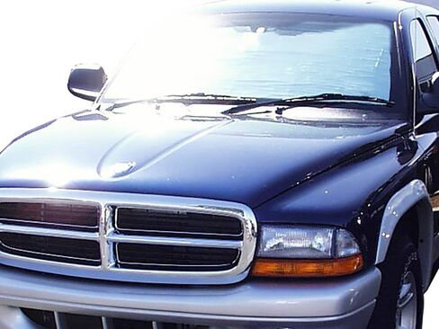 HeatShield, The Original Windshield Sun Shade, Custom-Fit for Dodge Dakota Truck (Extended Cab) 1997, 1998, 1999, 2000, 2001, 2002, 2003, 2004 Silver Series in Kuwait