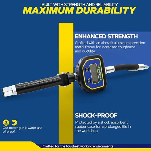 Goodyear Digital Oil Control Valve, Aluminum Body, LCD Display, Shockproof, Waterproof, Multi-Unit Measurement in Saudi Arabia
