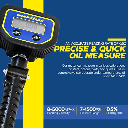 Goodyear Digital Oil Control Valve, Aluminum Body, LCD Display, Shockproof, Waterproof, Multi-Unit Measurement in Saudi Arabia