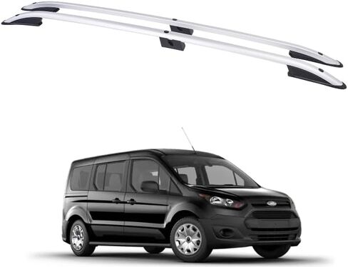 TOROS for Ford Transit Connect LWB Aluminum Roof Side Rails and Roof Racks Cross Bars 2013-2023 (Black, Roof Side Rails and Roof Racks Cross Bars) in Saudi Arabia