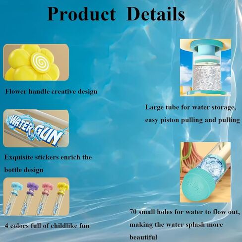 8PCS Firework Water Gun, Fireworks Style Water Spray Props,Couple Romance Firework Style Water Spray Gun, Beach Pool Water Spray Toys, Adult Party Pool Games,for Pools/Bathroom Boy & Girl Gifts in Kuwait