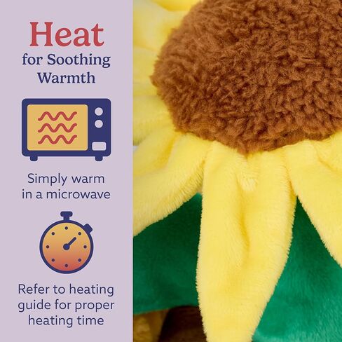 warmies Microwavable & Weighted Stuffed Animals, Yellow Flower Pot - Heated Stuffed Animal Plushie for Warmth & Comfort - Cute Soft Plush Toys for Adults & Children (Boys, Girls, Babies & Toddlers) in Kuwait