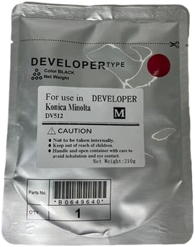 4-Pack DV512 C224 Developer Material Compatible with C224, C284, C364, C454, C554, C554e Printers - CMYK, 210g Total in Saudi Arabia