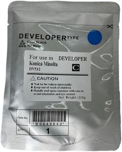 4-Pack DV512 C224 Developer Material Compatible with C224, C284, C364, C454, C554, C554e Printers - CMYK, 210g Total in Saudi Arabia