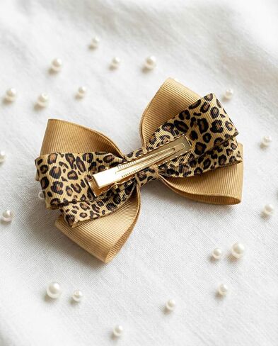 Leopard Cheetah Grosgrain Ribbon 3 Pack, 5/8" 7/8" 1.5" x 5 Yards Each, Animal Pattern for Crafts Bows Wreaths Gift Wrapping Party Decor (Leopard Print) in Saudi Arabia