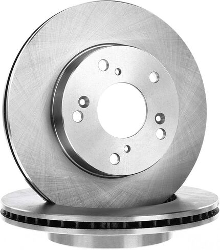 A-Premium Front Vented Disc Brake Rotors + Rear Drums + Shoes + Ceramic Pads Kit Compatible with Select Honda Models - Civic 2012 2013 2014 2015, L4 1.8L, 12-PC Set in Kuwait