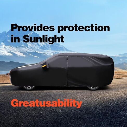 10 Layers Car Cover Custom Fit for Sienna 100% Waterproof All Weather Automobilesl, Heavy Duty Car Covers for Rain Sun UV Protection with Door Zipper. in Saudi Arabia