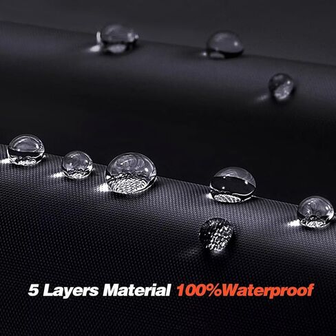 10 Layers Car Cover Custom Fit for Sienna 100% Waterproof All Weather Automobilesl, Heavy Duty Car Covers for Rain Sun UV Protection with Door Zipper. in Saudi Arabia