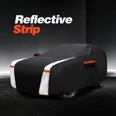 10 Layers Car Cover Custom Fit for Sienna 100% Waterproof All Weather Automobilesl, Heavy Duty Car Covers for Rain Sun UV Protection with Door Zipper. in Saudi Arabia