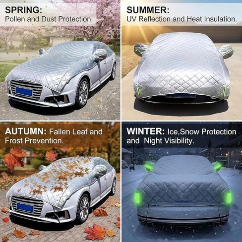 Hail Protection Car Cover for SUV (181–200") – 5MM Thick Padded 5-Layer Hail Cover, Waterproof All Weather, Windproof, UV Resistant, Anti-Dent Protection for SUV Hatchback Truck in Kuwait