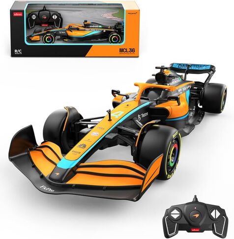 RASTAR 93300 1/18 Officially Licensed McLaren F1 MCL36 Racing RC Car Collectible Model with 2.4GHz Remote Control, Independent Suspension & DIY Labels for Play & Display - Ideal Gift for F1 Fans 6+ in Saudi Arabia