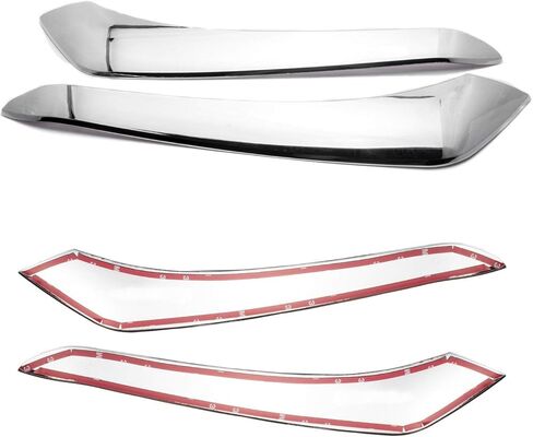 x xotic tech غطاء خلفي للحواجب مزود بإضاءة خلفية متوافق مع Toyota Highlander 2014-2016 (كروم) in Kuwait