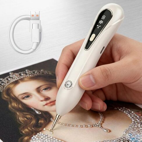 Ohotecy Electric Diamond Painting Pen with Adjustable Suction, Cordless Rechargeable Vacuum Rhinestone & Crystal Picker Tool for Round, Square & AB Drills, Low Noise Pro Diamond Art Accessories in Kuwait