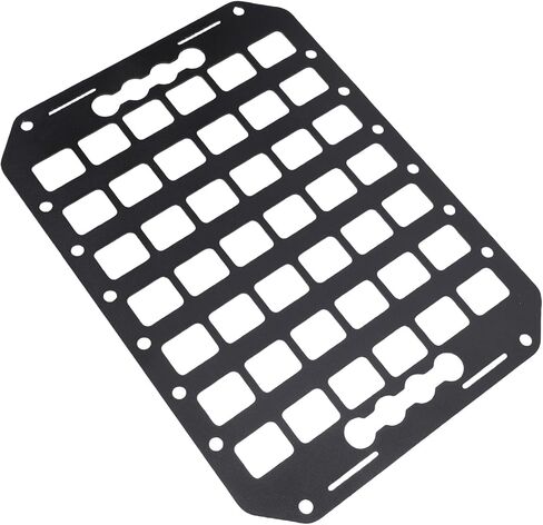 Aramox Vehicle Molle Panel, Aluminum Car Modular Storage Panel with L Track for SUVs Pickup Van Sedans, 356x254x2mm / 14x10x0.08in in Kuwait