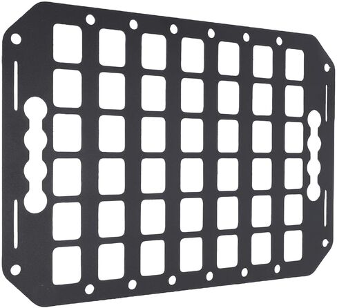 Aramox Vehicle Molle Panel, Aluminum Car Modular Storage Panel with L Track for SUVs Pickup Van Sedans, 356x254x2mm / 14x10x0.08in in Kuwait
